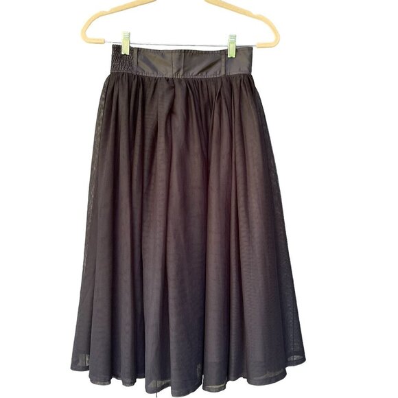 eShakti Formal Black A-Line Skirt Womens Size S/4 Whimsigoth Fairycore Ballet - Picture 1 of 12